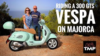 Majorca magic Riding the Iconic Vespa GTS300 through Paradise  MustSee Scooter Review 4K [upl. by Broek]