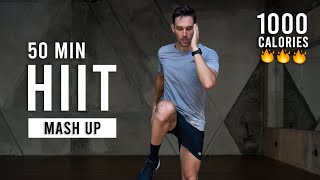 50 Min Fat Burning HIIT Workout  Burn 1000 Calories Full Body At Home [upl. by Cristal]