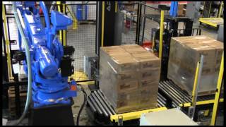 ARPACs ARBOT Robotic Palletizer Palletizing Boxes [upl. by Buehrer185]