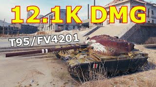 World of Tanks T95FV4201 Chieftain  6 Kills 121K Damage [upl. by Eisej469]