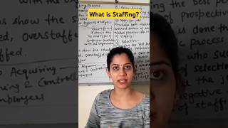 Meaning of staffingclass 12 businessstudiesstaffingbusiness shortvideoselection [upl. by Natek834]