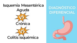 Diagnóstico Diferencial Isquemia Mesentérica Aguda vs Crónica vs Colitis isquémica [upl. by Jumbala477]