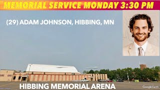 Memorial Service For Adam Johnson In Hibbing [upl. by Mariele]