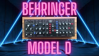 Behringer Model D analog synthesizer  quotModel D Funky Flavorsquot sound demo [upl. by Ihdin]