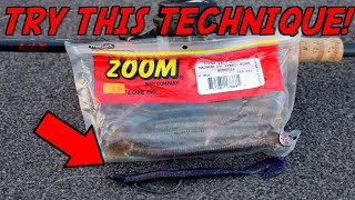 The BEST Technique for FLORIDA Bass Fishing Zoom Speed Worm [upl. by Lala]