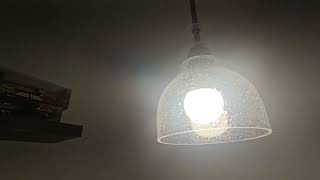 Clear Seeded Glass Pendant Ceiling Light [upl. by Arne]