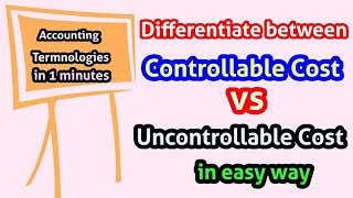 Introduction to cost accounting controllable cost and uncontrollable cost by the education forum [upl. by Nnilsia]