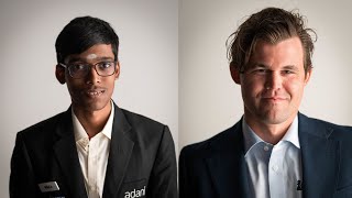 Praggnanandhaa scores his first win against Magnus Carlsen in an over the board game [upl. by Nosnirb]