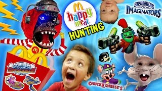 SHOCKING KIDS McDonalds Happy Meal Toys Hunting Skylanders Imaginators Netflix amp Chuck E Cheese [upl. by Hess40]