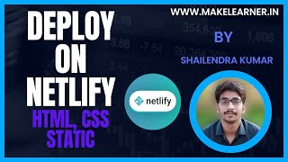 Deploy HTMLCSS Website on Netlify Easy Drag and Drop Tutorial [upl. by Cher]