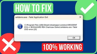 FIX RESIDENT EVIL 4 FATAL D3D ERROR Easy Tutorial  RE4 Remake Fatal D3D Error [upl. by Wayolle]