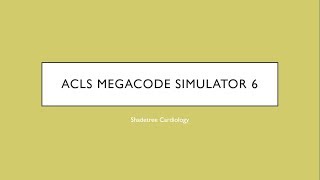 ACLS Mega Code Simulator 6 [upl. by Eleanora863]