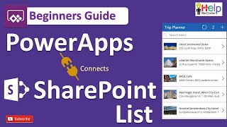 PowerApps using Sharepoint list  PowerApps Tutorial [upl. by Sirromad]