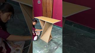 Creative Cardboard Table Craft Idea short reel youtubeshort diycrafts viral trending [upl. by Leler862]