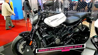 harley davidson bronx style Walkaround Motorcycle Show [upl. by Alikee211]