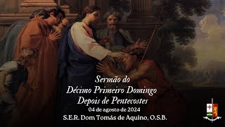 Sermão do XI Domingo Depois de Pentecostes por SER Dom Tomás de Aquino OSB [upl. by Aneloj]