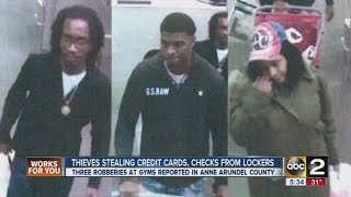 Anne Arundel seeking help in finding suspect in gym locker thefts [upl. by Raeann]