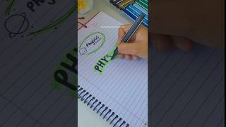 PHYSICS 💚  Title ideas for projects and notes shorts ytshorts [upl. by Xet]