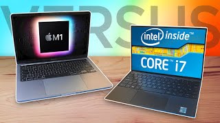 🥇 MacBook M1 vs Dell XPS 13  ¿PODRÁ el M1 contra un i7 11ª GEN [upl. by Latyrc405]