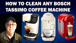 How to clean any Bosch Tassimo Coffee Machine  updated [upl. by Nnednarb]