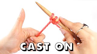 How to CAST ON Knitting for Total Beginners [upl. by Arther]