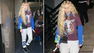 Iggy Azalea Rocking Wacky Attire After Jetting To LA From NYC [upl. by Notrem]