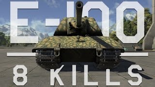 War Thunder  E100 Rare Tank Gameplay  8 Kills [upl. by Quiteri835]