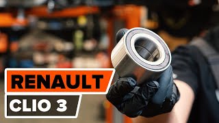 Comment remplacer un roulement de roue avant sur RENAULT CLIO 3 TUTORIEL AUTODOC [upl. by Enegue]