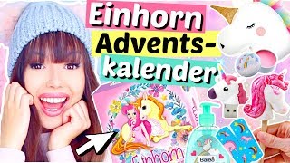 Was ist alles im EINHORN Adventskalender 🦄  ViktoriaSarina [upl. by Ifill]