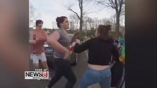 Huge brawl breaks out in Bristol park [upl. by Ennywg]