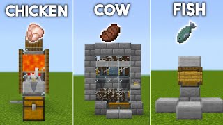 3 BEST Food Farms For Starters  Minecraft Bedrock amp PE 120 MCPEWindowsPS4Xbox [upl. by Warrin407]