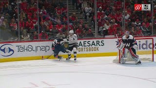 Martin Fehérváry crashes head first into the boards after a hit from Alex Laferriere [upl. by Sebastiano]