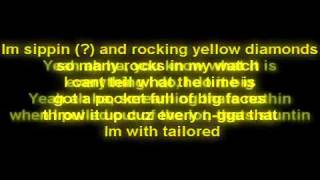 Wiz Khalifa  Black and Yellow  w Lyrics [upl. by Hilton658]