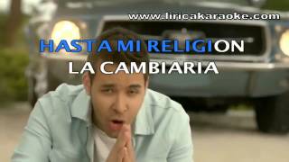 Prince Royce Darte Un Beso KARAOKE COMPLETO FULL HD [upl. by Atinomar]