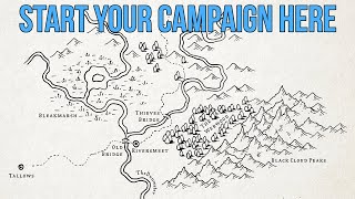 How to DRAW THE FIRST FANTASY MAP FOR YOUR DampD CAMPAIGN [upl. by Paviour]