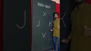 XJVK  India Map 🇮🇳 india map drawing art youtubeshorts [upl. by Tsugua]