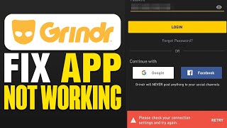 How To Fix Grindr App Not Working 2024 [upl. by Nwahsan]