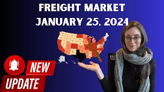 Trucking and Freight Updated January 25 Good News For Trucks This Week [upl. by Ramhaj]