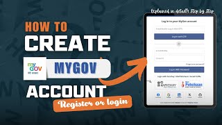 mygov account kaise banaye  How to create Mygov account  Mygov login [upl. by Javier]