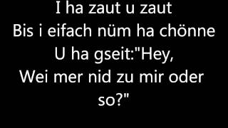 Züri West  I schänke dr mis Härz LYRICS [upl. by Friedlander398]