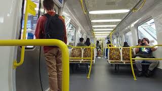 Footscray station train ride to Flinders st station Melbourne Australia [upl. by Lisab]