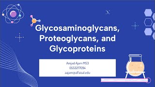 Glycosaminoglycans amp Glycoproteins  Amjad Ajam  MOL 114 PAL review session [upl. by Aihpled]