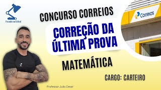 Concurso Correios Nível Médio 2024 Matemática  Divisão Proporcional [upl. by Derwin]