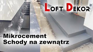 Mikrocement schody na zewnątrz [upl. by Aiykan]