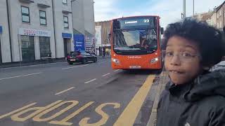 LATE Ride on centrebus Leicester MCV evora 642 route 22 to Evington [upl. by Leidba]