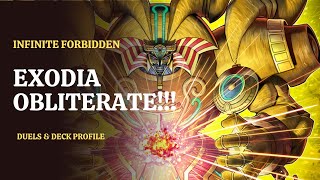 The EXODIA Deck INFO Duels amp Deck Profile Infinite Forbidden [upl. by Prudy]