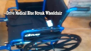 Unboxing Drive Medical Blue Streak Wheelchair [upl. by Einej473]