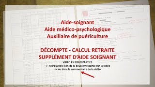 Supplément daide soignant  FONCTIONNAIRE HOSPITALIER  CNRACL  RETRAITE [upl. by Gerladina541]