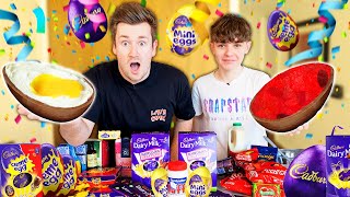 BROTHERS MAKE THE CRAZIEST DIY EASTER EGG FILLINGS [upl. by Ayrotal]