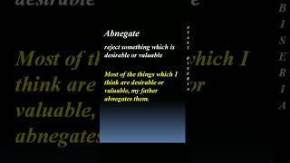 meaning of abnegate by Ayant Biseria [upl. by Leventhal]